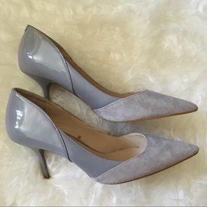 Zara mixed media heels